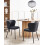 Beliani Set of 2 Dining Chairs MINA Fabric Black 2