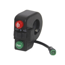 4-in-1 combination switch for left and right headlights, horn switch, waterproof connector head, DK15 combination switch
