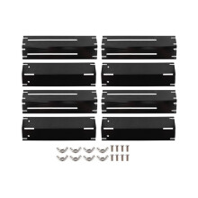 4 Paar verstellbare Hitzeschutzplatten/Hitzeschutzzelte als Ersatzteile für Gasgrills, Brenner, A