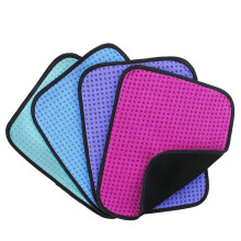4er-Pack Bowlinghandtücher, 25,4 x 20,3 cm, mit strukturierter Noppenoberfläche zum Bowling, zum Entfernen