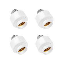 4er-Pack Tuya Life WLAN-fähiger intelligenter Glühbirnenfassungsadapter E27 mit Schalter und Lampensockel