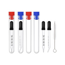 4 x 1ml droppers, eye dropper bottle with measurements, curved and straight tips, calibrated pipette droppers for Essential