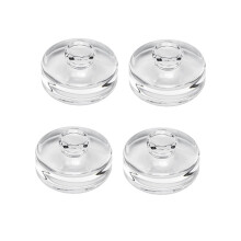 4 glass fermentation weights with handles, transparent preserving weights for wide-opening preserving