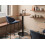 Beliani Bar Table MORELLA Black/ Dark Brown 80 cm 80 cm 4