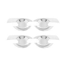 4 Pieces / Set ABS Chrome Car Door Handle Key Cover Door Handle Key Trim for D-MAX 2012-2018 2015 DMAX Accessories