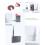 Tablet Wall Mount Holder Sturdy 90 Degree Rotating Stand Bracket Universal Tablet Laptop Computer Black 5