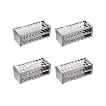 4 pieces 14 mm 40-hole aluminum test tube rack Multifunctional laboratory test tube holder laboratory equipment
