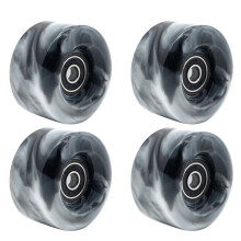 4 Rollschuhrollen mit Kugellagern für zweireihige Skating- und Skateboardrollen, 32 mm x 58 mm, 82A,