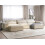Beliani Modular Corner Sofa 4 Seater HELLNAR with Ottoman Velvet Light Beige Left Hand 2
