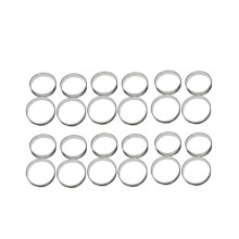 4-Zoll-Muffinringe, Fladenbrotringe, Set mit 60 Edelstahl-Muffinringen, doppelt gerollte Kuchenringe,