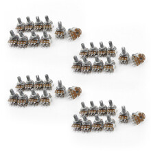 40 Stück lineares Doppelrändelpotentiometer mit Top-Einstellung, 50 kΩ, B50K