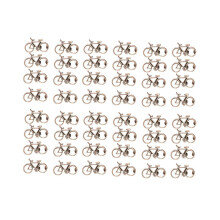 48-teiliges Set Fahrradflaschenöffner, Bierflaschenöffner aus Metall, Gastgeschenke, Präsente (Bronze)