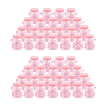 48 x Baby Bottle 4X9cm Rhinestone Pink Bear Gift Favor Baby Girl Baby Christening