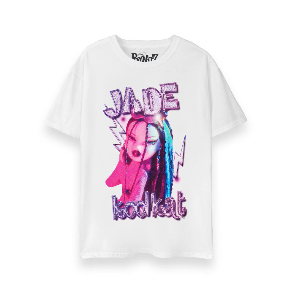 Bratz (Xxx-Large) Short Sleeved T-Shirt (Womens White)