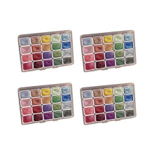 4 x 20-Farben-Aquarellset, Metallic-Aquarellset, Glitzer-Aquarellset, (1ml-A)