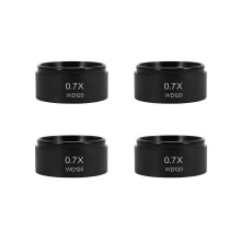 4 WD120 0,7x Trinokular-Stereomikroskop-Vorsatzobjektiv mit Barlowlinse, 48 mm Gewinde