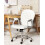 Beliani Office Chair PRINCESS Faux Leather White 2