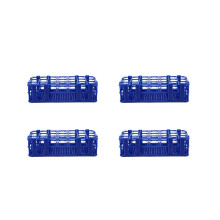 4X Blue Plastic 21 Hole Box Rack Holder for 50ML Centrifuge Tubes
