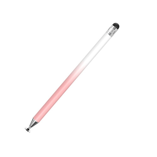 Caneta de Ponta Dupla 201K: Silicone e Disco Transparente, Compatível com Dispositivos Touchscreen 1