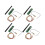 4X Wireless DMX512 2.4G LED Stage Light PCB Module Board LED Controller Transmitter Receiver with Antenna 1