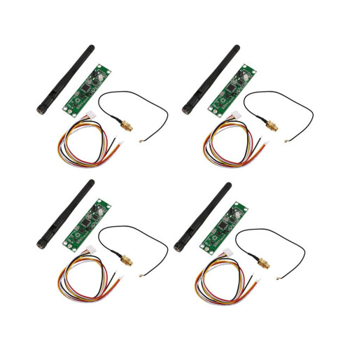 4X Wireless DMX512 2.4G LED Stage Light PCB Module Board LED Controller Transmitter Receiver with Antenna