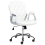 Beliani Office Chair PRINCESS Faux Leather White 6