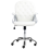 Beliani Office Chair PRINCESS Faux Leather White 7