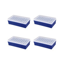 4X Laboratory Plastic 50 Holes 1.5 ml Stand Holder Box