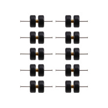 5 Paar Räder und Reifen im Maßstab 1:64, 11-mm-Gummireifen, CE28 LMR Fuchs-Felgen, Teile für HW-Druckgussmodellautos