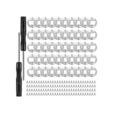 Juego de 50 piezas de insertos para abrebotellas, herrajes para abrebotellas DIY, herrajes metálicos