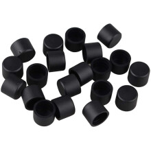 500 Stück/Menge RCA-Stecker Schutzhülle Audio Lotus Kopf Lotus Blockstecker Staubschutzkappe, schwarz