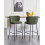 Beliani Set of 2 Bar Chairs MINA Dark Green 2