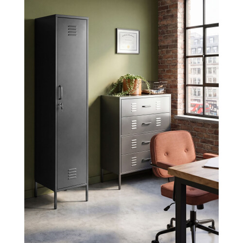 Beliani Storage Unit FROME Metal Black 1