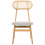 Beliani Set of 2 Dining Chairs FALLON Wood Light Brown/ Light Grey 5