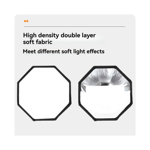 120 cm Quick-Set-Up Octagonal Softbox with Bowens Mount, Hot Shoe Camera Softbox for Studio LED Video Light 2