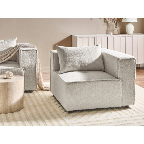 Beliani Corner Seat AXEBO Boucle Off-White 2