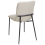 Beliani Set of 4 Dining Chairs GLENDIVE Fabric Light Beige 6