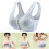 Comfortable Front Hook Lace Bra For Elderly-Silver gray 42 95 4