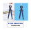2-Pack Composition Compass with Lock Mathematics Bow Compass Drawing Metal Compass with Wheel Geometry Compass Bow Divider Precision 3