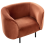 Beliani Armchair LOEN Velvet Orange 12
