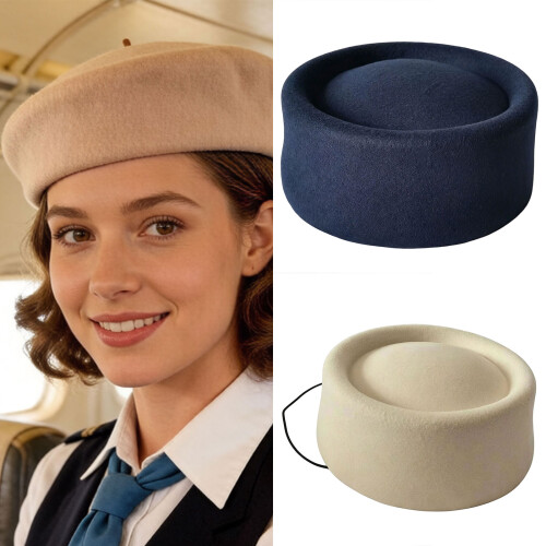 Lady Beret Cap Lightweight Multiple Color Comfortable-Navy blue 2