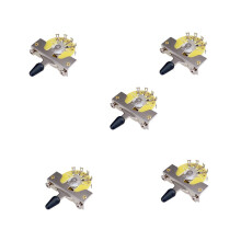 5x Gitarren-Metall-5-Wege-Hebelschalter für ST FD E-Gitarren-Ersatzteile