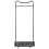 Beliani Coat Stand ROUSSILION with Shelf with Wheels Black 4