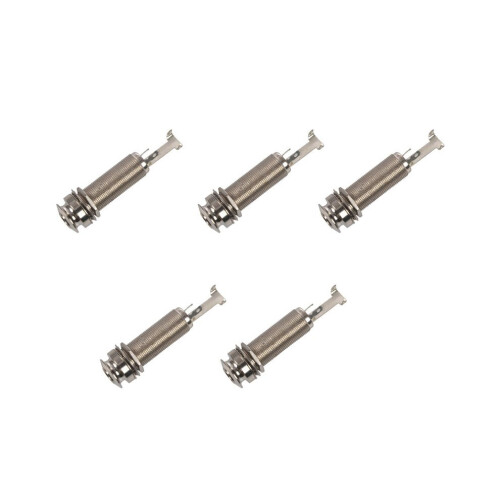 5x Mono Lang Eingangs-/Ausgangsgewindebuchse NEU 1/4 Zoll