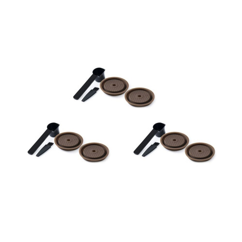 6 Reusable Caps for Vertuo and VertuoLine Capsules Refillable and Compatible Silicone