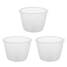 6 Pieces Plastic 120ml Electric Stove Rice Measuring Cup Rice Cup - Clear & White