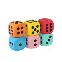 6-teiliges großes Würfelset aus weichem Schaumstoff – ideal für interaktive Spiele mit Haustieren
