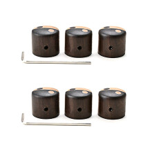 6-teiliges Klangregler-Set aus Holz für E-Gitarren
