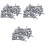 60 pcs. Aquarium Fish Oxygen Air Hose Flow Control Valve Grey 1