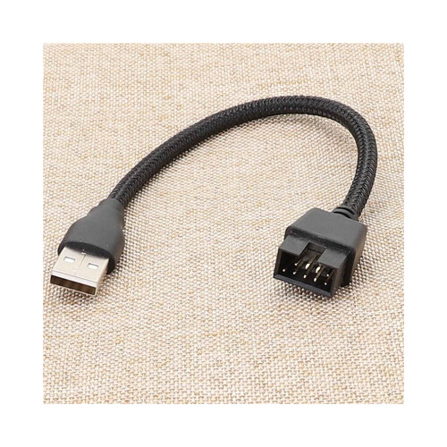 2x Motherboard Internal Data Extension Cable, USB-A Devices to 9-Pin USB Extension Cable, Fast and Stable Data Transfer 2